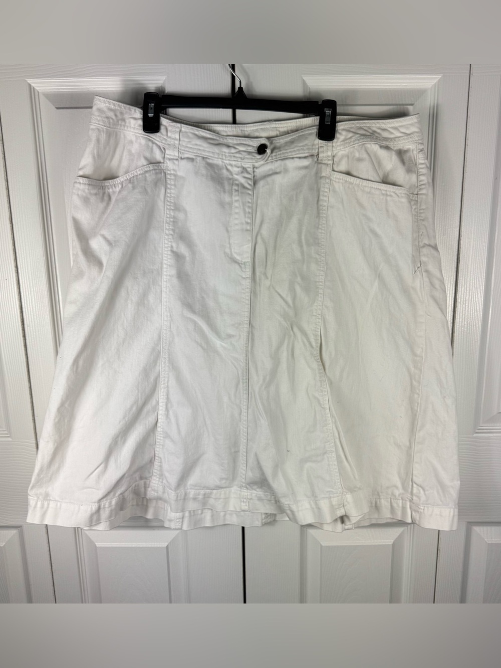 Liz & Me Chambray White Denim Jean Skirt Women's 20W